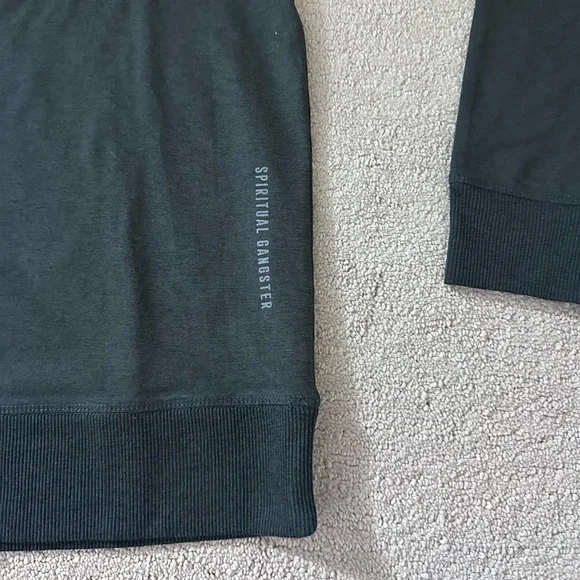Spiritual Gangster Ultra Performance Sweatshirt - Size S -  Charcoal - Picture 3 of 6